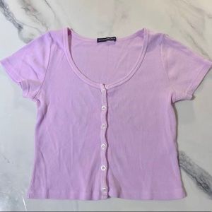 light purple brandy melville zelly top